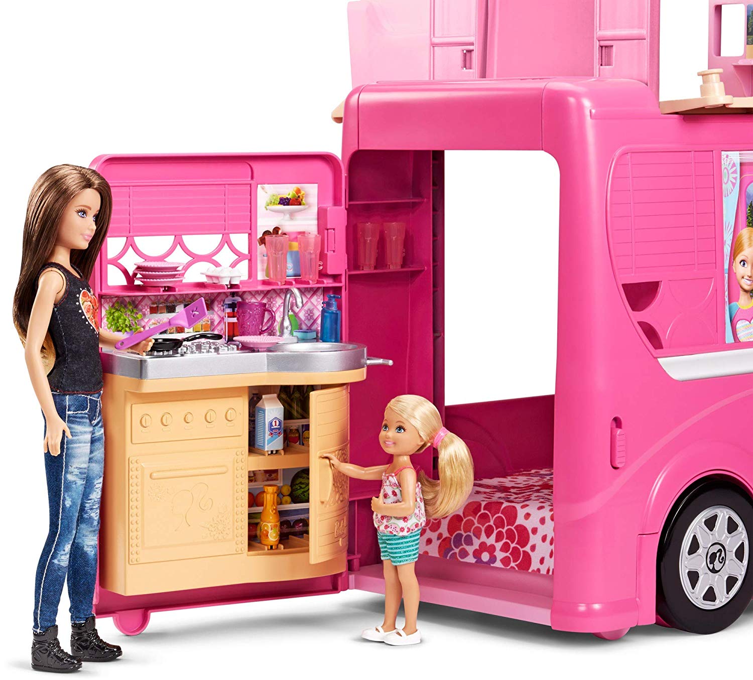 Ongewijzigd kleding stof Bestudeer Barbie Pop-Up Camper Vehicle – Square Imports