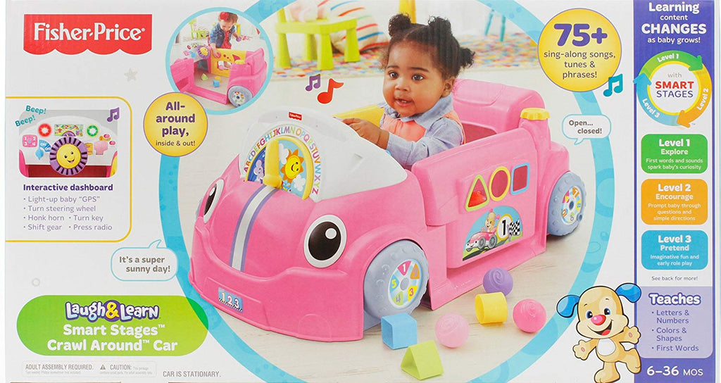 fisher price laugh and learn car pink