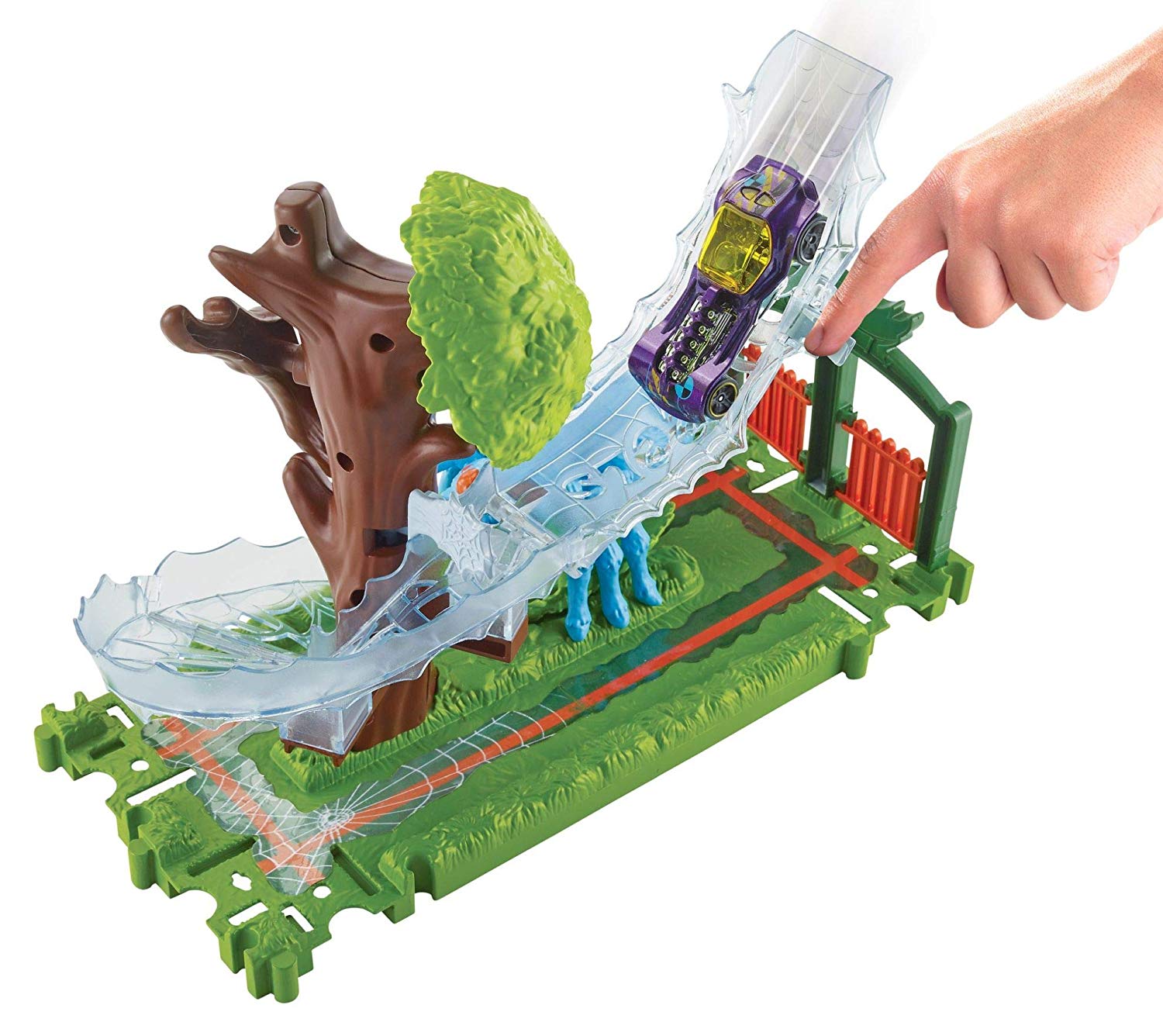 hot wheels city spider park attack play set