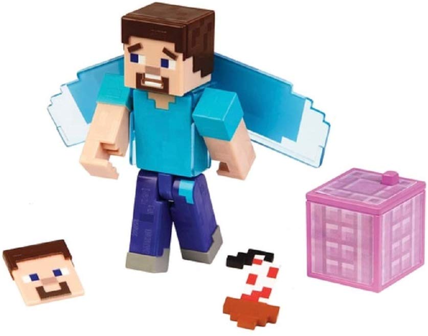 Minecraft Steve with Elytra Action Figure