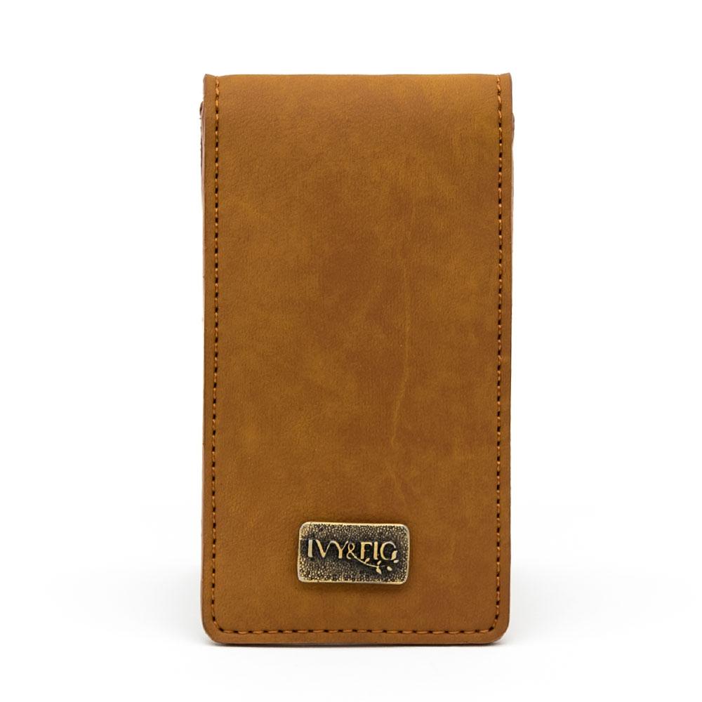 Ivy and Fig Vegan Leather Handbags Lanai Wallet Saddle Brown 2