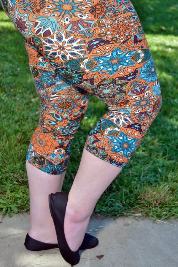 Women's Super Soft Capri Leggings Space Dyed Casual Athletic Leggings Yoga  Pants High Waist 