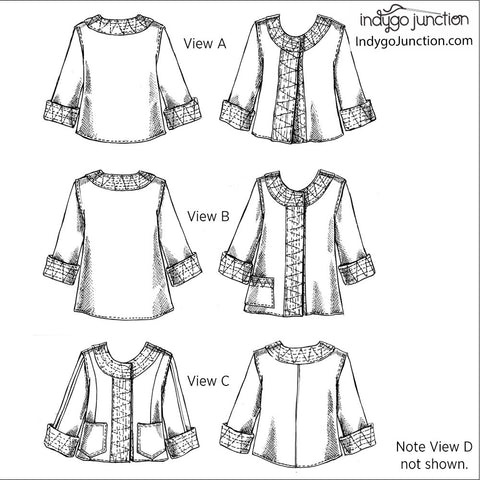 Cutting Edge Jacket sewing pattern from Indygo Junction – IndygoJunction