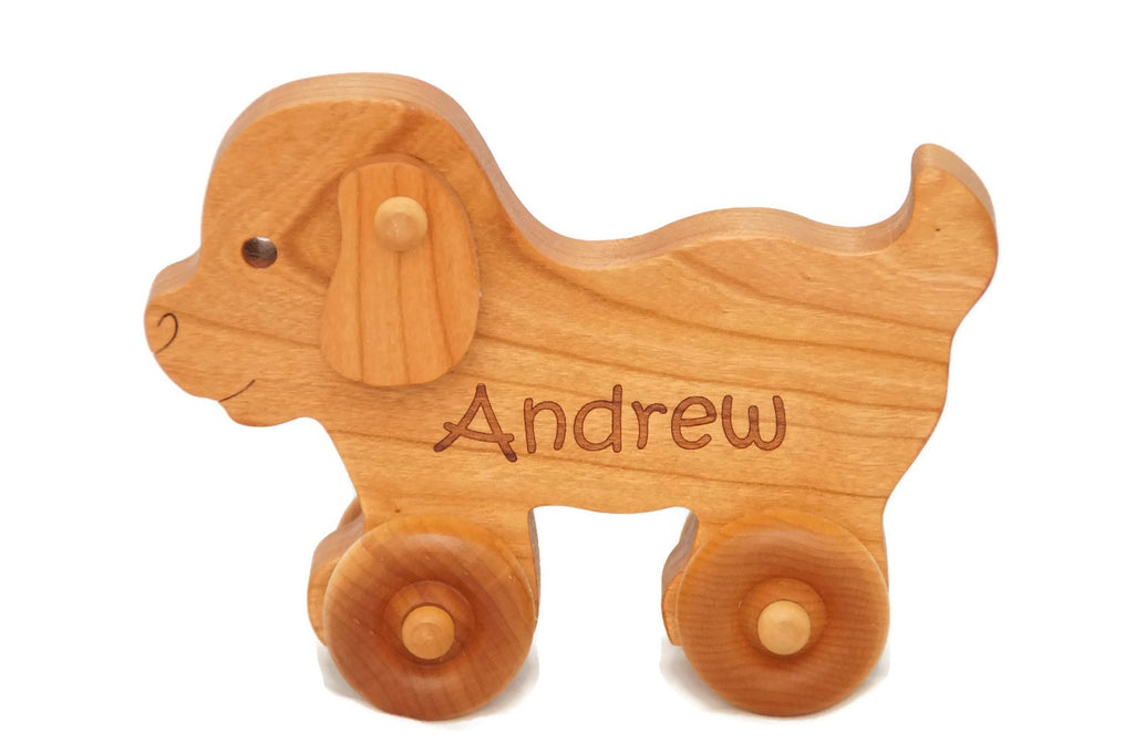 Wooden Toy Car - Puppy Dog 