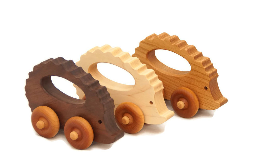 Wooden Toy Car - Hedgehog 