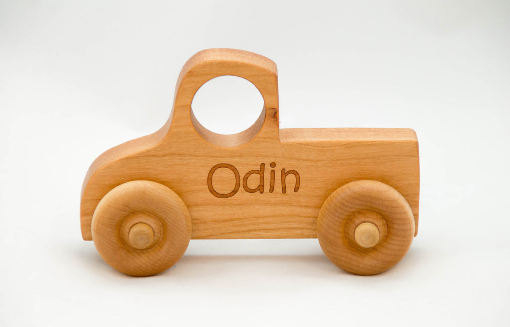 handmade wooden toy trucks