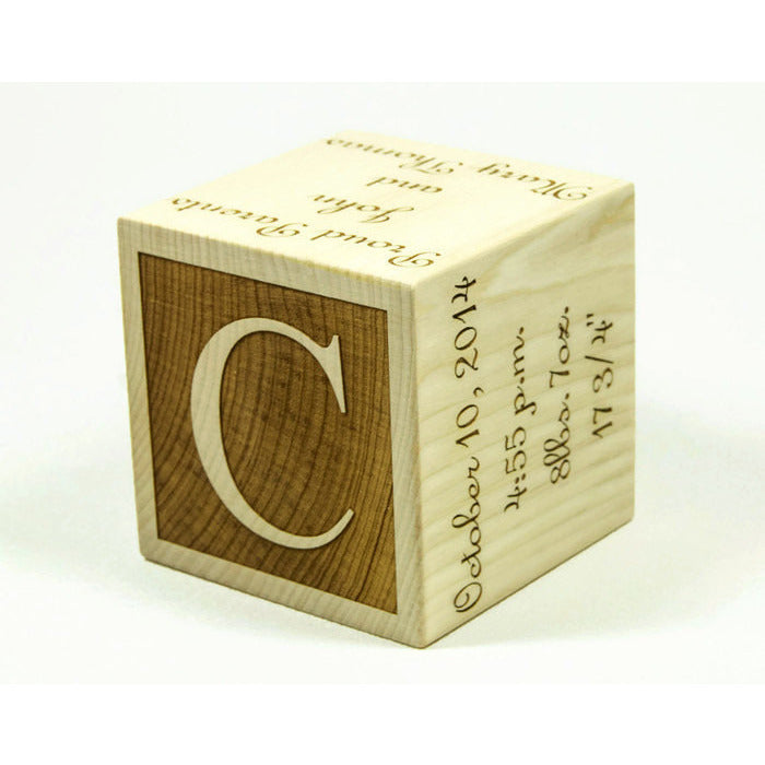 personalized baby blocks set