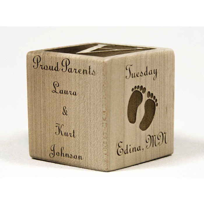 personalized baby blocks set