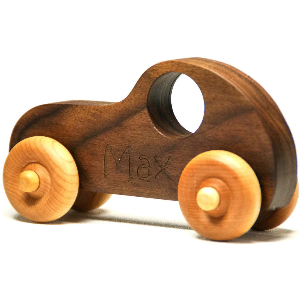 wooden toy race car