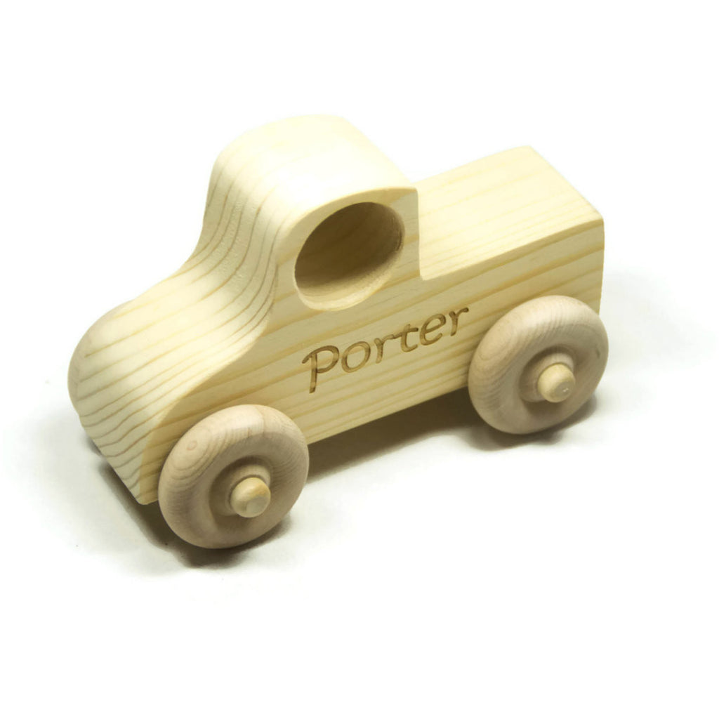 wooden toddler truck