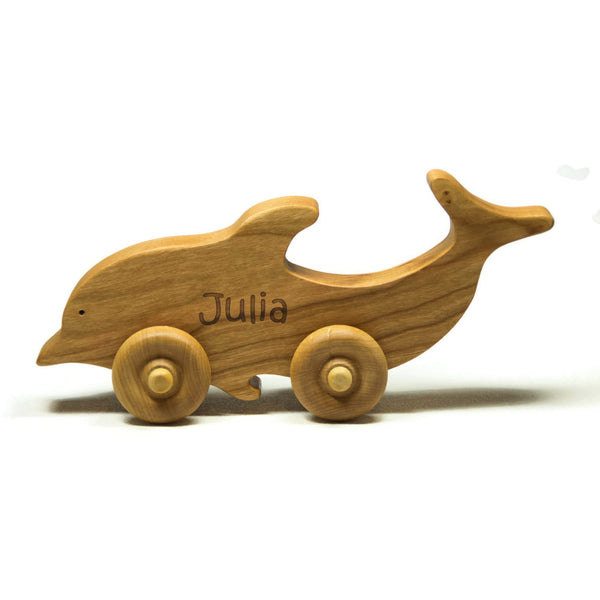 Wooden Toy Car - Dolphin - Personalized - Handmade ...