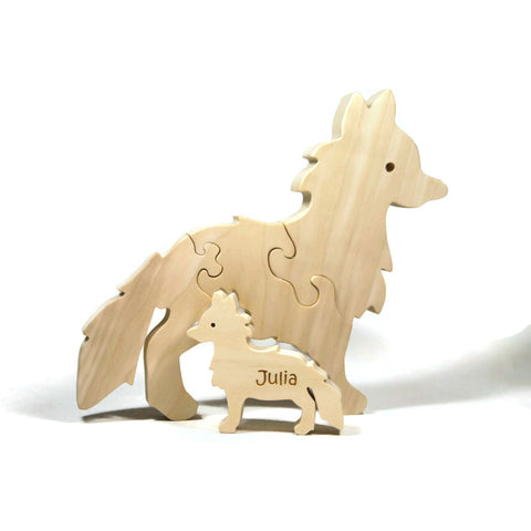 wooden animal puzzles for toddlers