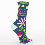 Delicate flower socks