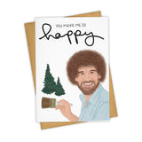 Bob Ross Happy Trees Card