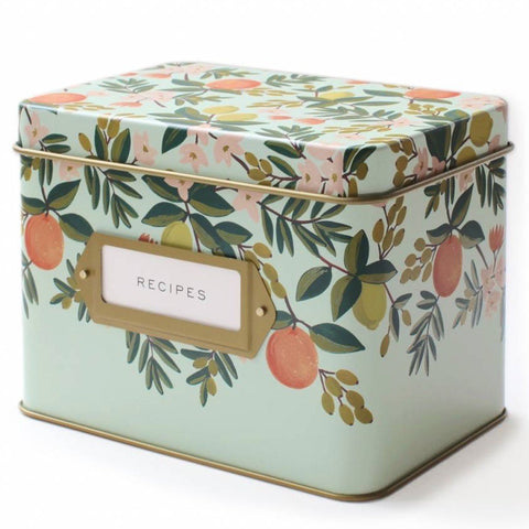 Citrus Floral Recipe Box