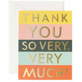 Color Block Thank You Card