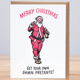 Drunk Santa Card