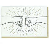 Fist Bump Thanks Card