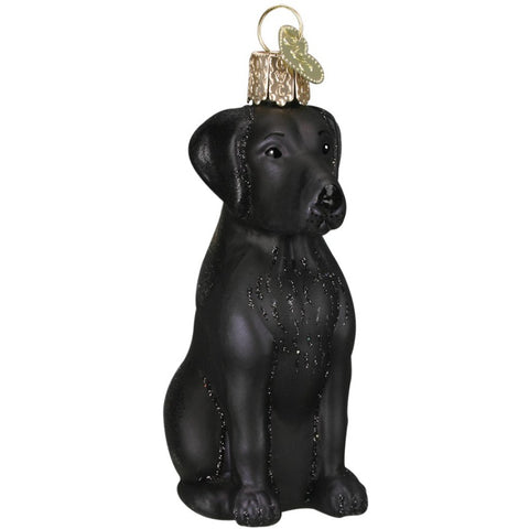 Labrador Black Dog Ornament