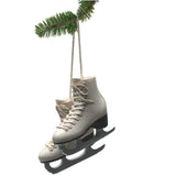 Ivory Figure Skate Christmas Tree Decoration
