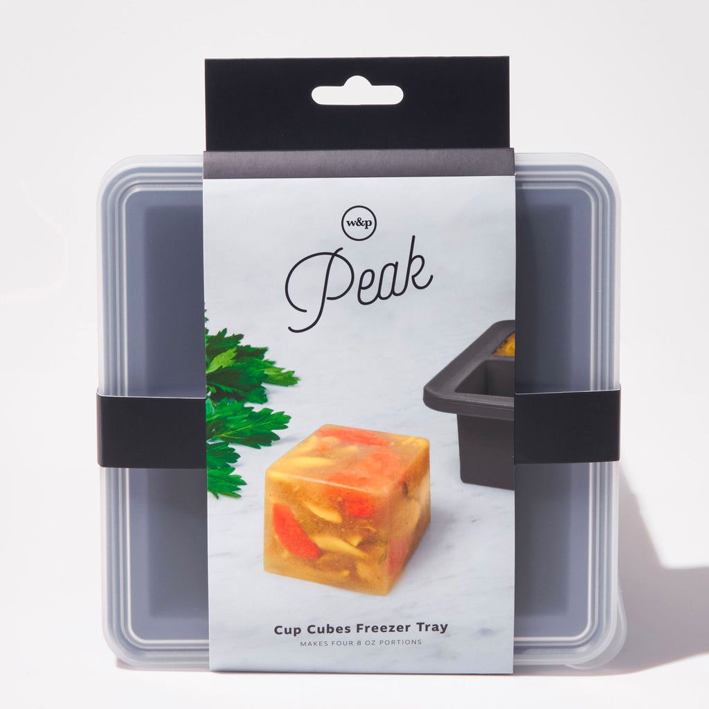 W & P Designs Peak XL Ice Cube Tray in Charcoal