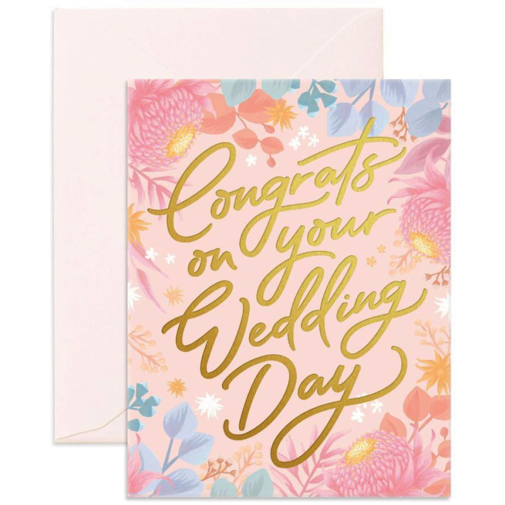 Congrats Wedding Day Greeting Card By Fox And Fallow Canada