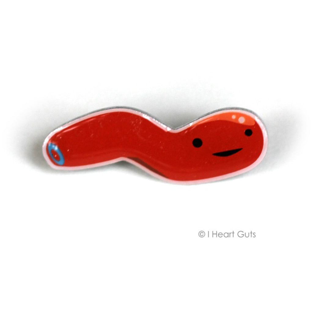 Esophagus Lapel Pin | Cute Gerd Acid Reflux Pin & Gifts - Esophageal Cancer Awareness by I Heart Guts