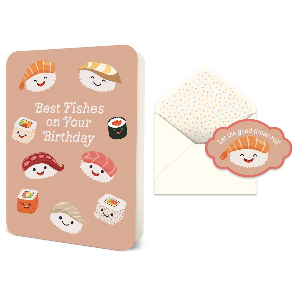 It's o-FISH-ial Birthday Card  Paper Wolf Design – Outer Layer