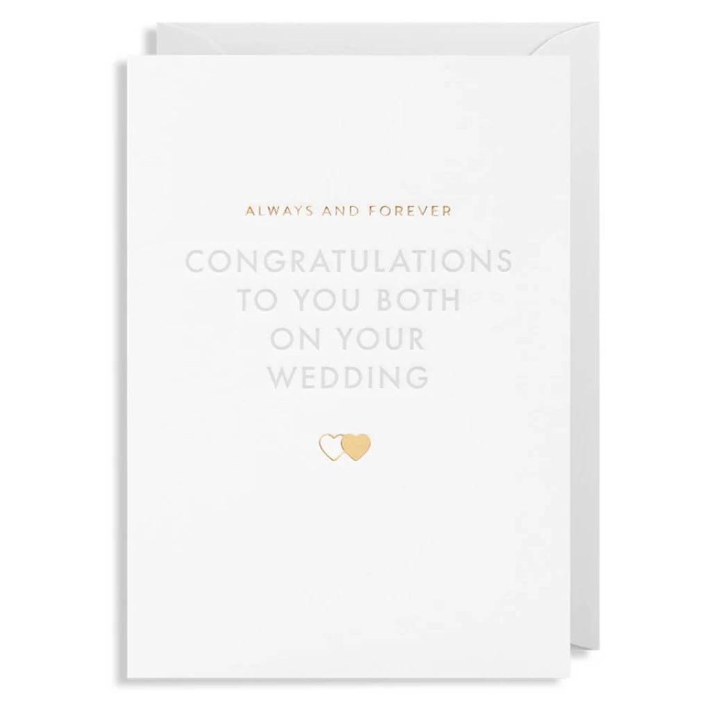 Congratulations To You Both Wedding Card Lagom Design Outer Layer 