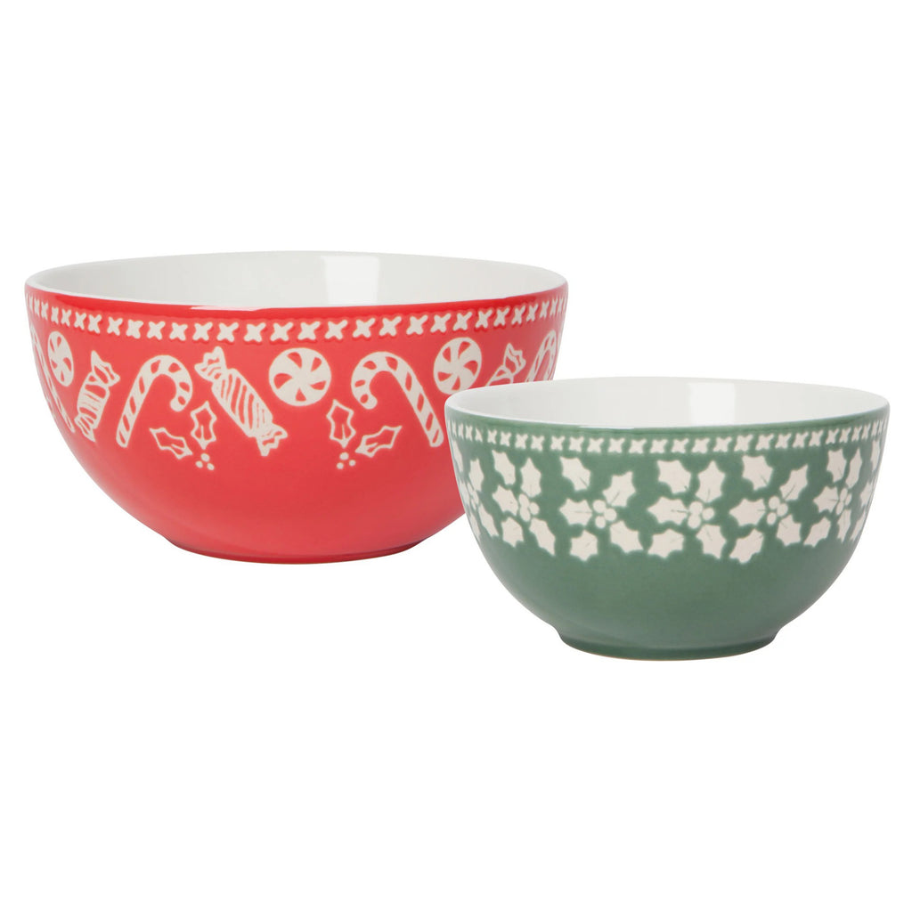 Now Designs Christmas Charms Shaped Pinch Bowls Set of 6