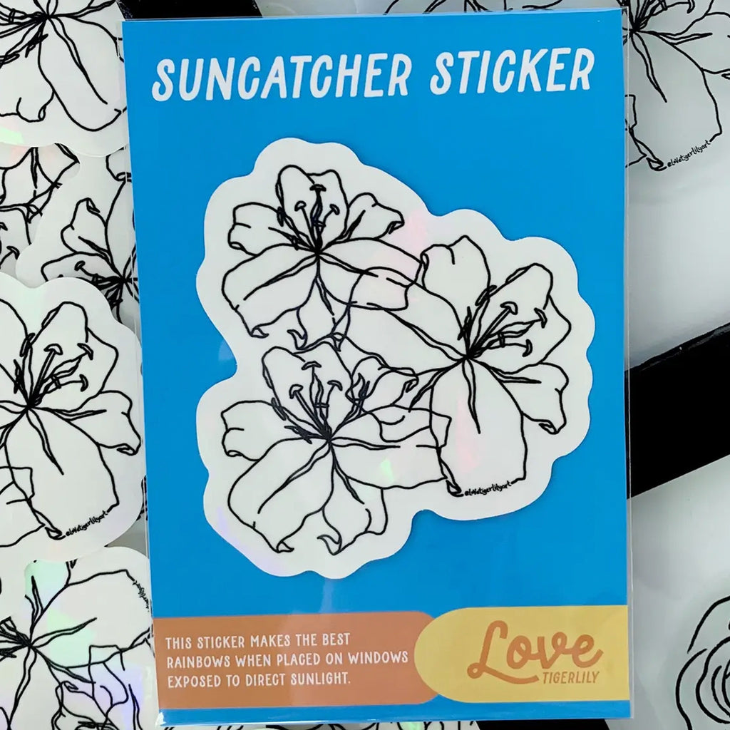 Sunflower Suncatcher Sticker I Flower Rainbow Maker Window Sticker