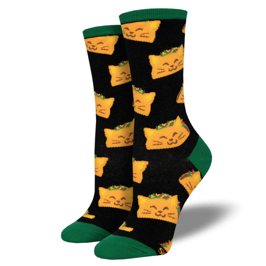 Let's Taco 'bout Cats, Women's Crew Socks