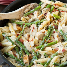 Penne With Chicken and Asparagus | 5 Simple Recipes to Lower Cholesterol | Blog | Cerabeta