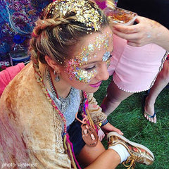 festival glitter outfit