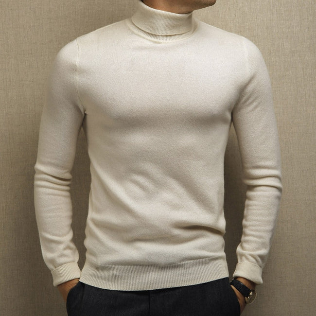 White Turtleneck – Conquer Menswear