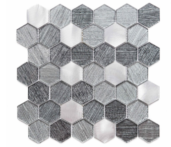 Merola Tile Galaxy Silver Hexagon on 12