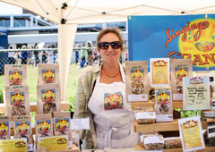 Jessica at a farmers' market