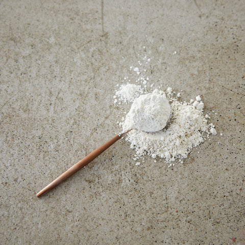 white powder on a spoon 