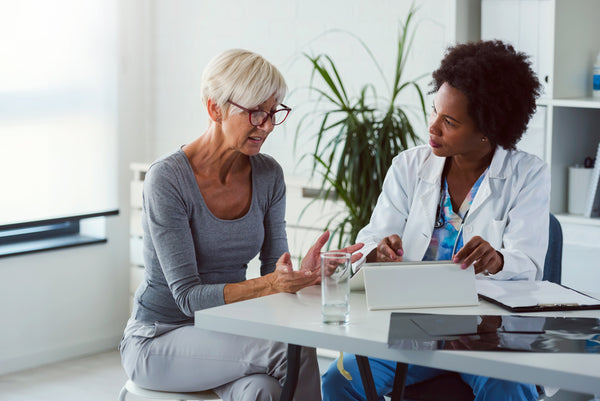 Women consulting her sleep specialist 