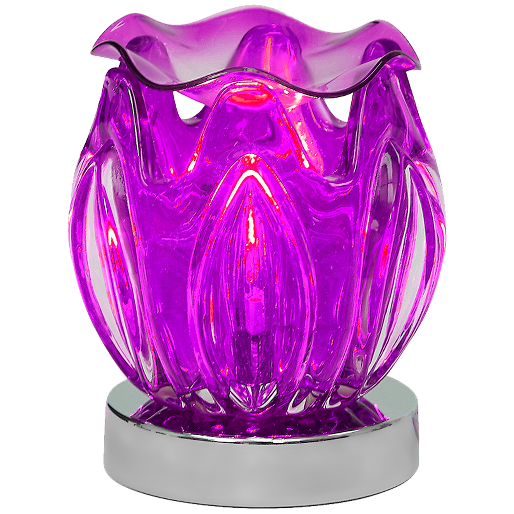 Oil Warmer Purple Glass Petal Touch Grande by Aromar – Aromar.com