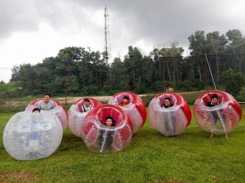 Ola Park Ultimate Bubble Bumper Ball Combat Archery Malaysia Adventoro