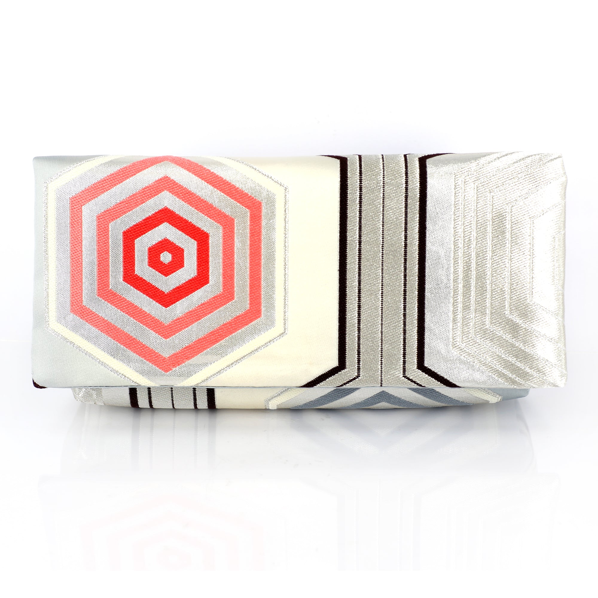 silver envelope clutch