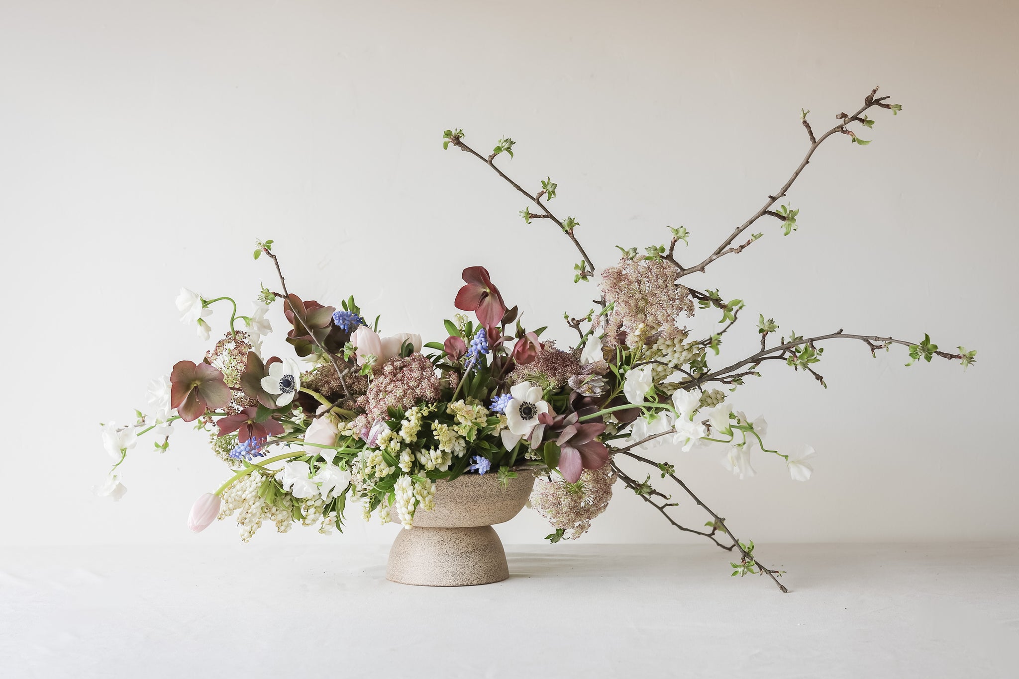 A home grown floral arrangement made by Becky Wallace.