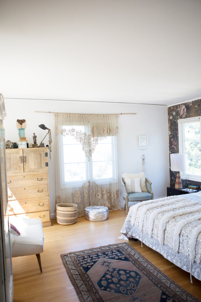 Bedroom designed by Erica Tanov. 