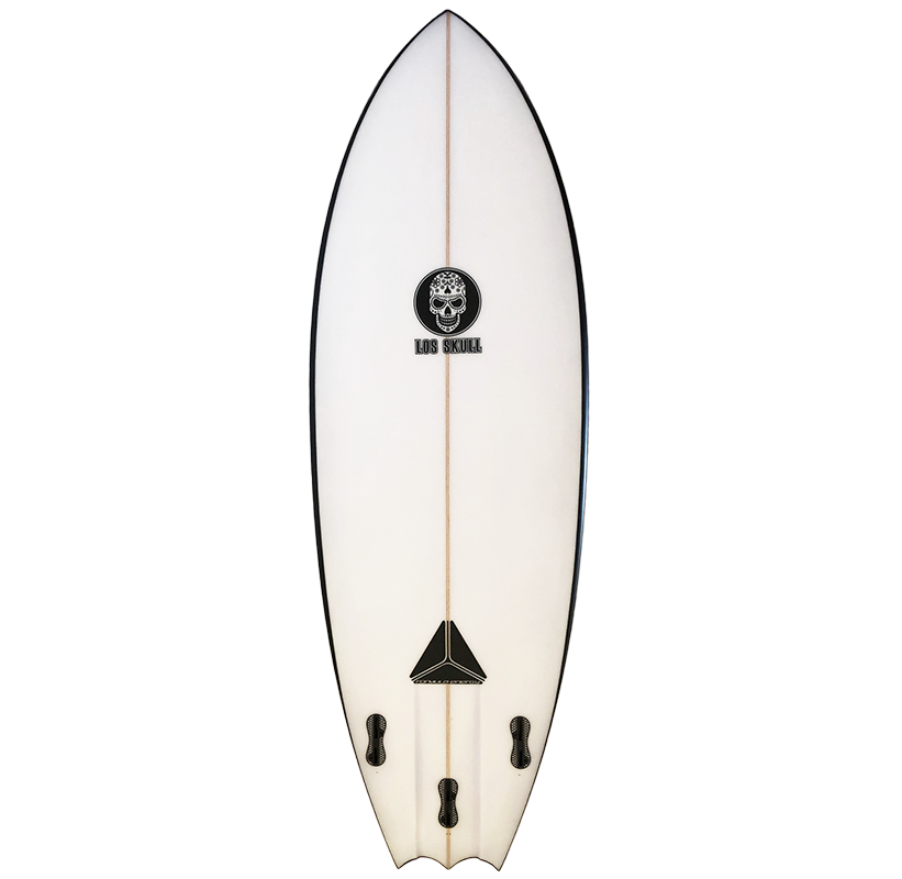 Bat Twin Fin Surfboard - Los Skull