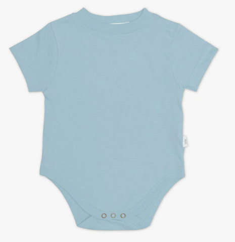 blue baby bodysuit