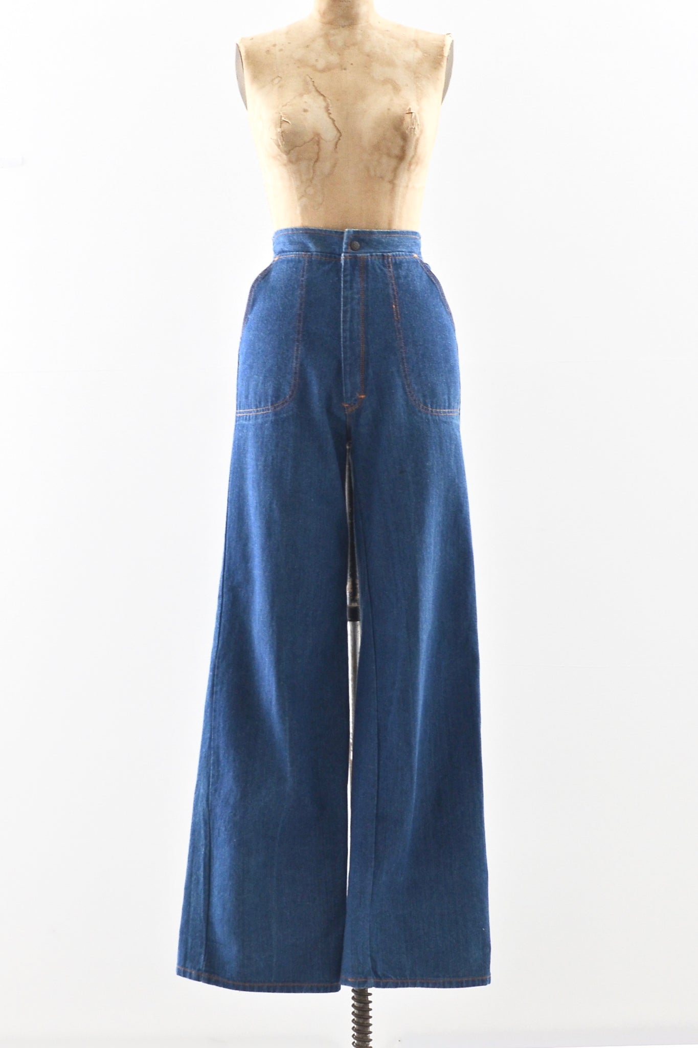 1970s high waisted jeans