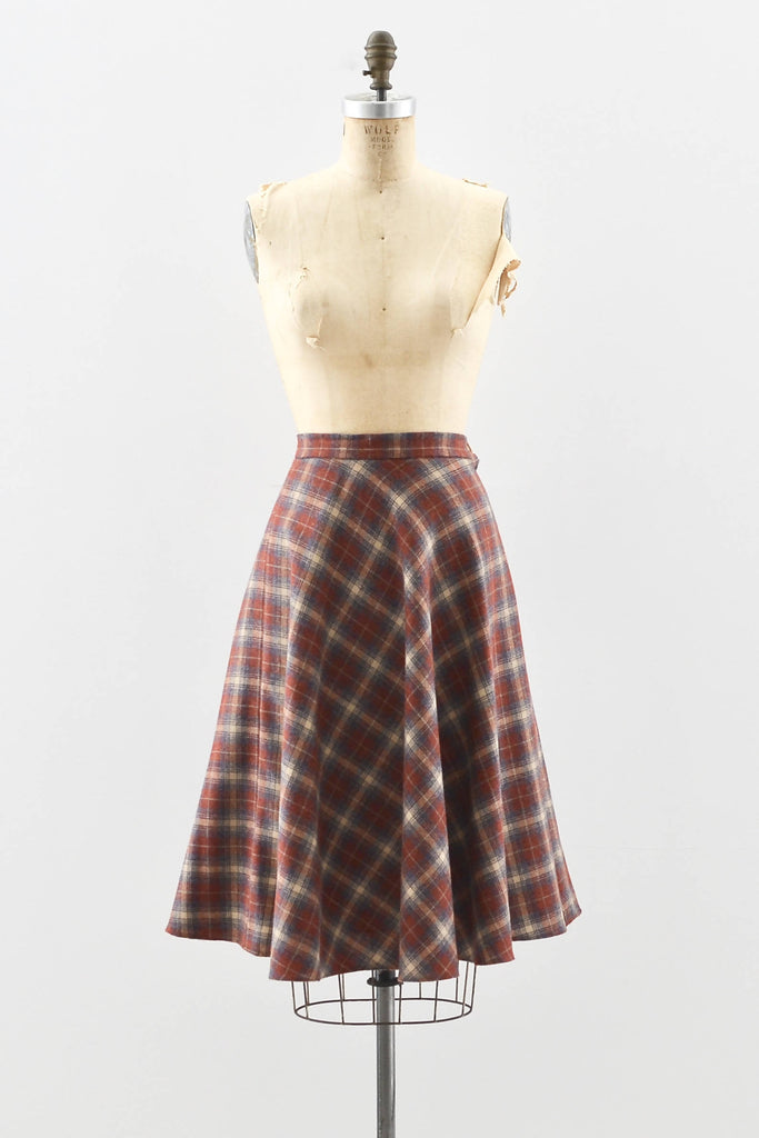 vintage plaid skirts