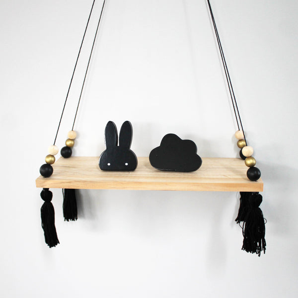 Black & Gold Macaron Wooden Display Shelf/ Wall decoration ...