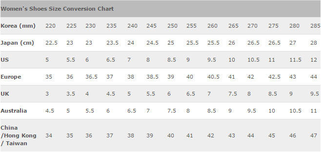 chinese size to us shoes